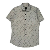 Armani Exchange Slim Short Sleeve Shirt - Medium White Cotton