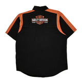 Motorcycles Harley Davidson Graphic Short Sleeve Shirt - XL Black Cotton
