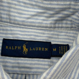 Ralph Lauren Striped Shirt - Medium Blue Cotton
