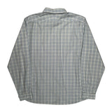 Lacoste Checked Shirt - Large Blue Cotton