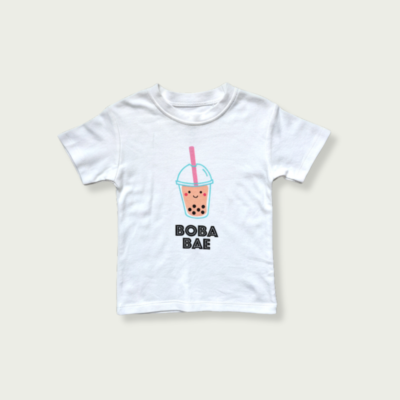 Organic Cotton Toddler Kids T-Shirt - Boba Bae