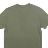 ADIDAS Womens Green T-Shirt UK 4 Short Sleeve Crew Neck Cotton Blend Logo Print