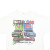 Mens White Dale Jr 88 NASCAR Graphic T-Shirt XL Short Sleeve Crew Neck Racing