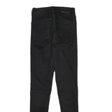 LEVI'S Womens Jeans Black Slim Skinny Denim Raw W25 L30 Stylish Fitted