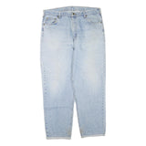 CARHARTT Mens Jeans Light Blue Regular Straight Denim Rinse W40 L32 Zip Cotton