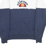 ELLESSE Mens Red White & Blue Crew Neck M Sweatshirt Cotton Blend Casual