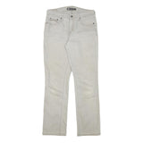 LEVI'S 505 Mens Jeans White Regular Straight Denim Light W30 L29 Classic Fit Zip