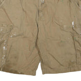 CARHARTT Mens Shorts Beige Cargo Relaxed Fit L W36 Workwear Cotton Blend