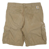 CARHARTT Mens Shorts Beige Cargo Relaxed Fit L W36 Workwear Cotton Blend
