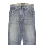 CAPE Mens Relaxed Blue Denim W34 L30 Cotton Blend Zip Pockets Casual Workwear