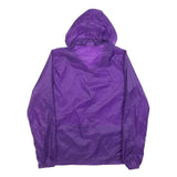 JACK WOLFSKIN Womens Purple Hooded Windbreaker Jacket XL Nylon Outdoor Zip