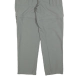 SPORTIF Womens Polyester Blend Grey Regular Straight Trousers W28 L29 Casual Zip