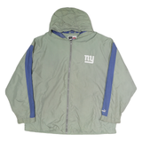 PUMA Mens Grey & Blue Giants Hooded Zip Jacket XL Polyester Sportswear Casual