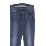 CARHARTT Mens Jeans Blue Slim Slim Denim Medium W33 L27 Classic Fit Zip Closure