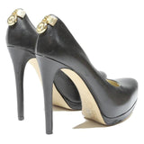 MICHAEL KORS Womens Classic Black Leather High Heel Pumps UK 7 Stylish