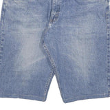 WRANGLER Mens Blue Denim Casual Shorts 2XL W36 Classic Fit Cotton Blend