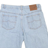 Mens Light Blue Denim Cotton Blend Casual Shorts L W36 Classic Fit