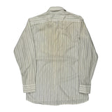 Christian Dior Striped Shirt - Medium Cream Cotton Blend