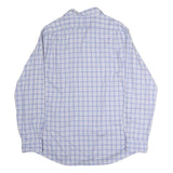 POLO RALPH LAUREN Mens Blue Check Shirt XL Cotton Classic Button-Down Long