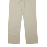 LEVI'S Mens Cotton Blend Beige Regular Fit Straight Leg Trousers W31 L30 Casual