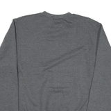 CHAMPION Mens Grey Crew Neck S Cotton Blend Sweatshirt INDO Logo Pullover