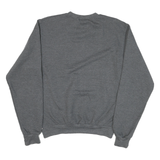 CHAMPION Mens Grey Crew Neck S Cotton Blend Sweatshirt INDO Logo Pullover