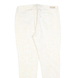 LEVI'S Womens White Slim Skinny Denim Light W33 L28 Cotton Blend Zip Jeans