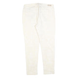 LEVI'S Womens White Slim Skinny Denim Light W33 L28 Cotton Blend Zip Jeans