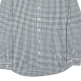 LEVI'S Mens Blue & Green Check Shirt XL Button-Down Collar Long Sleeve Casual