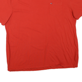 TOMMY HILFIGER Mens Red Pocket T-Shirt XL Short Sleeve Crew Neck Cotton Blend