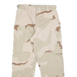 UNICOR Mens Cotton Blend Beige & Brown Camouflage Regular Fit Cargo Trousers W29