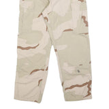 UNICOR Mens Cotton Blend Beige & Brown Camouflage Regular Fit Cargo Trousers W29