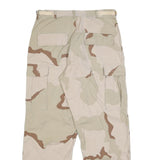 UNICOR Mens Cotton Blend Beige & Brown Camouflage Regular Fit Cargo Trousers W29