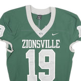 NIKE Mens Green & Grey Zionsville Graphic T-Shirt L Short Sleeve V-Neck