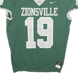 NIKE Mens Green & Grey Zionsville Graphic T-Shirt L Short Sleeve V-Neck
