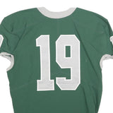 NIKE Mens Green & Grey Zionsville Graphic T-Shirt L Short Sleeve V-Neck
