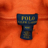 Age 4 Polo By Ralph Lauren 1/4 Zip - 2XS Orange Cotton