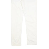 WOOLRICH Womens Slim White Cotton Blend Zip Trousers W34 L30 Stylish Casual