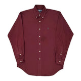 Blake Ralph Lauren Shirt - Small Burgundy Cotton