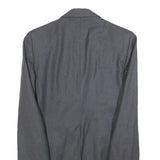 Mens Grey Wool Classic Jacket XS Button Plain Stylish Formal Outerwear