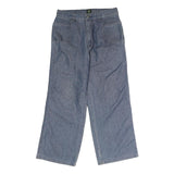 BULL CANYON Mens Regular Fit Straight Blue Denim Jeans W30 L25 Workwear Zip