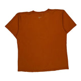 Nike Spellout T-Shirt - Medium Orange Cotton