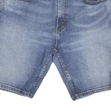 LEVI'S Womens Denim Blue Casual Shorts L W34 Classic Fit Cotton Blend