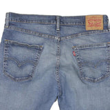 LEVI'S Womens Denim Blue Casual Shorts L W34 Classic Fit Cotton Blend