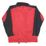 ESQUIRE Mens Red & Black Outdoor Active Zip Jacket M Polyester Blend Plain