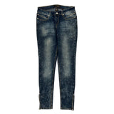 Embroidered Back Pockets Rocawear Skinny Jeans - 31W UK 10 Dark Wash Denim