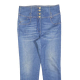 LUISA SPAGNOLI Womens Jeans Blue Slim Skinny Denim Light W30 L27 High Waist