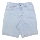 JEPS Mens Light Blue Denim Casual Shorts M W34 Cotton Blend Summer Wear