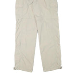 Womens Beige Polyester Blend Regular Fit Straight Trousers W29 L31 Casual