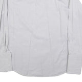 PAUL SMITH Mens White Patterned Cotton Blend Shirt M Formal Long Sleeve Button